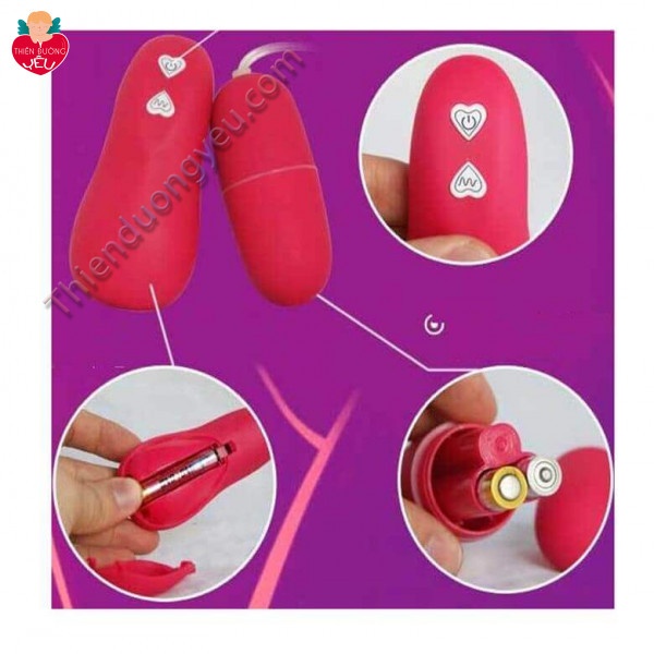 Trứng Rung Tình Yêu dau hinh cu Chế Độ Massage Điểm G Cực Mạnh